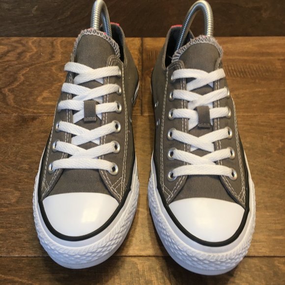 Converse Dual Tongue Gray Canvas Women's 7 Men's 5 - Picture 3 of 12
